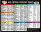 Air Fryer Accessories Cook Times, Magnetic Cheat Sheet for Cooking and Frying (Black)
