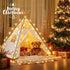 50 Count (50 Count 13FT) Meteds Christmas Lights Clear Mini Lights Green Wire UL Certified Connectable Warm White