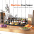 Expandable 3 Tier Spice Rack Organizer for Cabinet, Adjustable Cabinet Spice Organizer for Easy Visibility