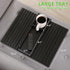 GEHE Natural Bamboo Couch Cup Holder, Anti Falling Armrest Tray for Drinks, Snacks, Remote, and Cellphone