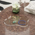 Jivlccy Acrylic Desk Coaster Decorative Plates, Clear Cloud Shape bar Drink Coasters, Coffee Cup Coaster for Desk