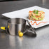 Ateco Round Food Molding Set, 4-Piece Set, 3.5 by 2.1-Inches High, Includes 2 Rings, Fitted Press & Transfer Plate
