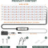 16'' 6 6/12/18H, 5 Dimmable Growing(Pack 1) SDOVUERC Bars Grow Light Strips for Indoor Plants with Auto ON/Off Timer