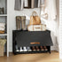 3 12 Closet, Shoe Rack, Tier Shoe Storage Cabinet with Door Pair Plastic Shoe Shelves Organizer for Entryway, Hallway