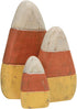 CWI Gifts Wooden Candy Corn Shelf Sitters, Set of 3