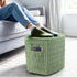 Hexagon Pouf Ottoman Stuffed with 2 Pockets & Handle, Comfort Corduroy Poufs,