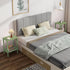 2-Tier TB01BOG034 TUTOTAK End Table, Side Table, Nightstand, Storage Shelf, Sofa Side Table for Small Space, Living