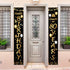 2 Pieces 80th Birthday Party Decorations, Cheers to 80 Years Banner, Welcome Porch Sign