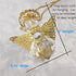 Angel Ornaments for Christmas Tree, Hanging Ornaments, Clear - Pack of 12