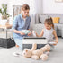 Fab totes 2-Pack Storage Bins, Foldable Baskets for Organizing Toys, Books, Closet, Large Storage Box with Rope Handles