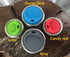 Reusable Food Grade Silicone Sip Lid Kit with Stainless Steel Rings for Mason Jars, Pack of 4 Sets (Wide Mouth)