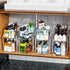 SuoXing 12.8" Tall 2 Tier Bathroom Cabinet Organizer, Set of 2 Clear Pull-Out Under Sink Organizers