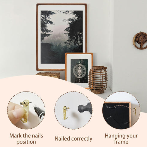 8x10 5x7/6x8, Picture Frame with Mat for USA-Sourced Natural Walnut Wood Handcrafted Rounded Corner with Real Glass