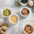 DOWAN 4 oz Ramekins with Lids, Oven Safe, Porcelain White Souffle Ramekins, Set of 6