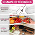 Criusia 26 Pack Large Clear Plastic Drawer Organizer Bins, Heavy Duty Acrylic Kitchen Storage
