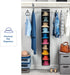 Closet 10-Shelf Closet ZOBER Hanging Organizer, - Hanging Storage Organizer Shelves for Clothes, Towels, Toys - College