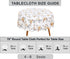 RUVANTI Round Tablecloth 70 Inch, 100% Cotton Stain Resistant Washable for Kitchen, Dining, Parties
