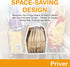 2 pack 5.2 9.3" 4.2" Priver - Breast Milk Freezer Storage Containers, - Breastfeeding Essential in Organization