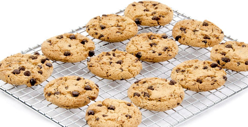 Update International Heavy-Duty 1/4 Size Cooling Rack, Commercial Grade, Oven-Safe, Chrome, Set of 2