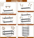 Saincustom 6 Closet, Tier Shoe Rack, Shoe Rack for Shoe Organizer for Entryway, Shoe Storage for Front Door Entrance
