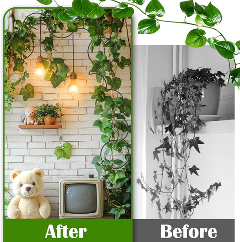 18 Vodolo Pcs Chain Trellis for Climbing Plants Indoor Outdoor,Wall Plant Vine Climbing Support for Potted