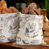 2 17" 12"(Novelty) Pcs Bread Bags for Homemade Maker Gift Zipper Reusable Beeswax Bread Storage Bags with Lining Large