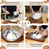 Kit,40oz Lid,2 (9Round 10Oval),Bread Sourdough Starter Sourdough Starter Jar with Wooden Banneton Bread Proofing