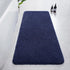AROGAN Luxury Long Bathroom Runner Rug, 24x36 Inch - Thick Soft Microfiber Non Slip Bath Mat, Navy Blue
