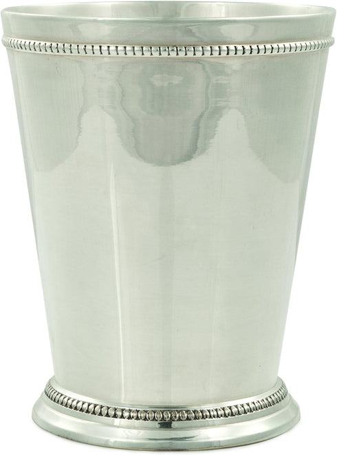 Twine Mint Julep Cup, Set of 1, 12 oz, Real Brass with Sterling Silver Plating Derby Cocktail Tumbler
