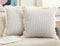 NUYECY Set of 2 Light Grey Boho Throw Pillow Covers 26 x
