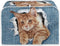 chaqlin Novelty Toaster Oven Cover, 4 Slice Wide Slot Decorative Bread Maker Bag with Cat Design