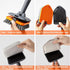 Tile Tub Scrubber Brush with 3 Cleaning Heads, 56" Extendable Long Handle for Bathroom Kitchen Toilet Cleaning
