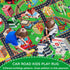 Kids Rug Play Mat for Toy Cars, City Life 3D Road Traffic 39.4"×59" Non-Slip Washable Car Rug for Playtime