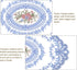 2Pack 12x16-in uxcell Retro Lace Placemat Oval Embroidered Table Place Mats French Crochet Doilies Coasters Cup Mat