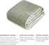 NICETOWN Green Kitchen Rug Runner - 2x6 Washable Non Slip Vintage Rug Runner for Hallways Bedroom Laundry