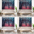 Shrahala Red Nature Stranger Wall Tapestry, Large Green Forest Moonlight Landscape, 59.1 x 82.7 in, Polyester Fiber