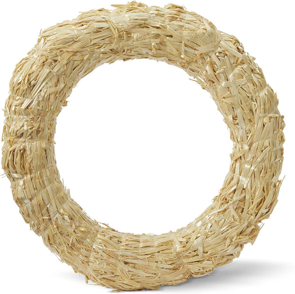 FloraCraft Straw Wreath Form, 14 Inch, Natural