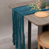 Teal Cheesecloth Table Runner - 35 x 157 Inch Gauze Boho Table