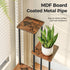 4 Bamworld Tier Plant Stand Small Plant Shelf for Indoor Plants Corner Flower Stand Wooden Plant Holder for Balcony