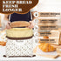 2-Pack 1713 Beeswax Bread Bags for Homemade Bread & Sourdough, Elegant XL Reusable Cotton Bread Storage Bags, Beeswax