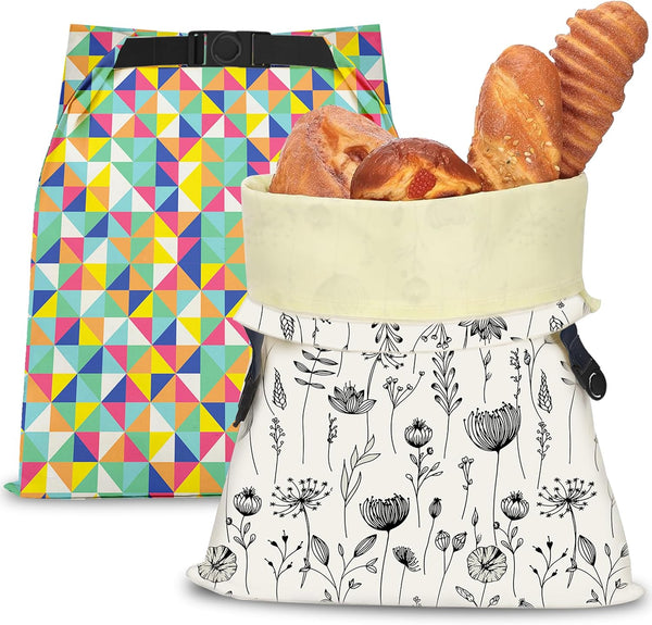 Riccle Reusable Beeswax Bread Bags for Sourdough and Homemade Bread -Pack Of