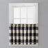 SKL Home Grandin Cafe Curtain Tier Pair, 57x24, Black/Natural