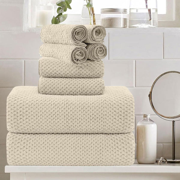 8 Piece Large Camel Family Bath Towel Set-2 Oversized Bath Towel Sheets,2