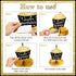 Outus 8 Pcs 80th Birthday Table Decorations, Black Gold Honeycomb Centerpieces for 80 Years Anniversary