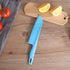 Plastic Vegetable Knife, 11" Serrated Edge Pizza Cutter with Non-slip Handle for Kitchen, Pizzas, Salad, Cakes, Bread, Fruit, and Lasagna, Nylon Knife for Nonstick Bakeware - 2-Pack, Blue by jawbush