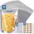 50 Packs Mylar Bags for Food Storage with Clear Window,1 QUART(9.44 Mil,