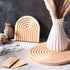 Pinkunn 2 Pcs Decorative Wooden Charcuterie Boards, Thicken Rainbow Shaped Wood Cutting Board, Kitchen Decor