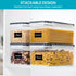 4PCS Set 3.2L, Vtopmart Airtight Food Storage Containers with Lids Plastic Spaghetti Canisters for Pasta organizer, BPA