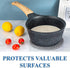 Trivets for Hot Dishes, 4 Pcs Cotton Coasters and Storage Basket, Pot Holders for Kitchen, Hot Pads for Table (Grey)