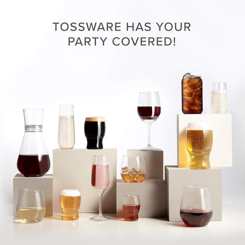 TOSSWARE POP 4oz Taster Shot Glass Set of 12, Premium Quality, Unbreakable, Recyclable & Crystal Clear Plastic